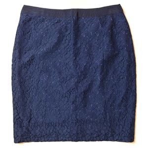 J.Crew Lace Pencil Skirt